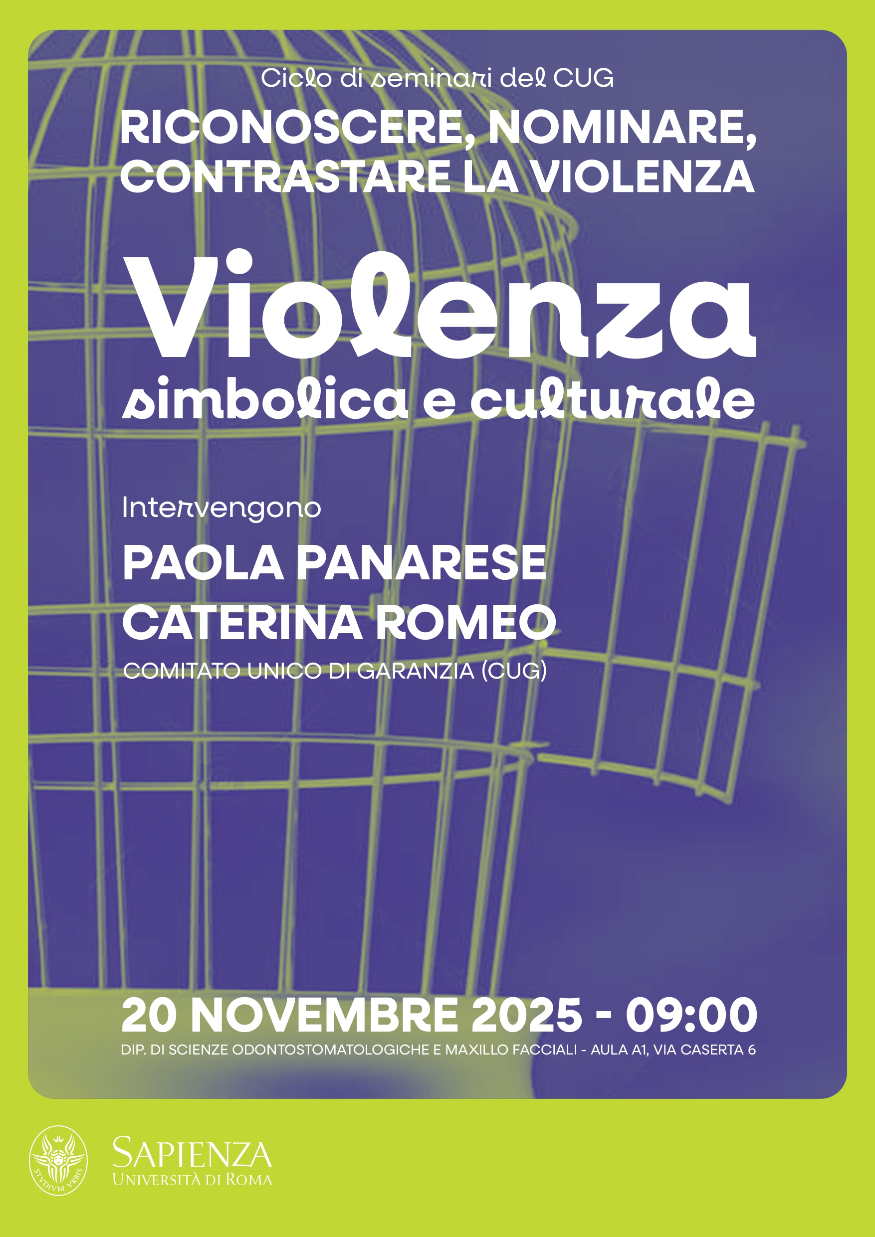 Locandina Seminario CUG 20 novembre 2025