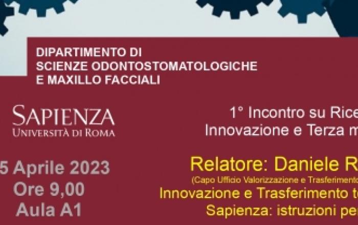 INNOVAZIONE E TRASFERIMENTO TECNOLOGICO IN SAPIENZA: ISTRUZIONI PER L'USO